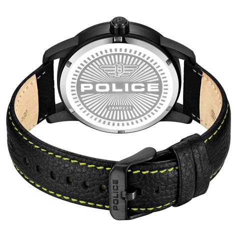 Buy Online Police Quartz Analog Black dial Leather Strap Watch for Men ...