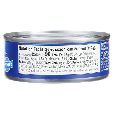 Tuna Fish With Mayo Nutrition Facts at Jai Reading blog