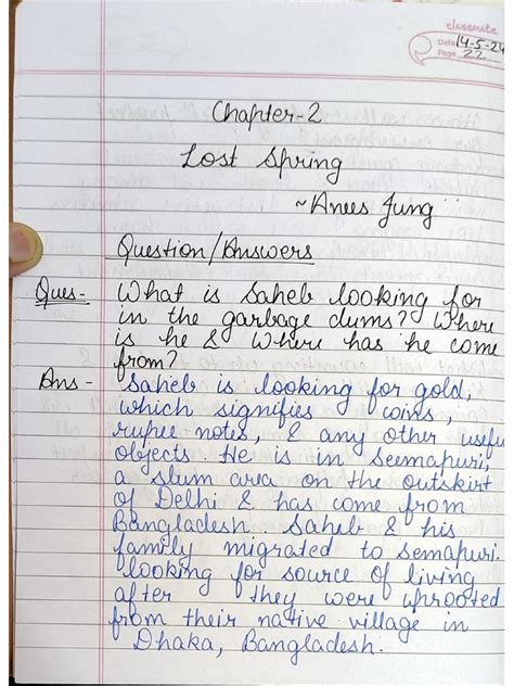 Image result for Lost Spring Class 12 Extra Class