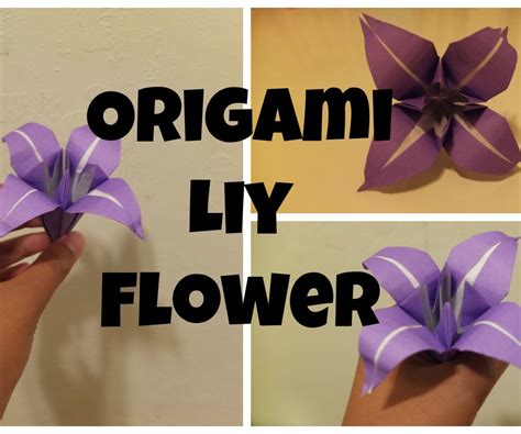 Origami Lily Tutorial 的图像结果