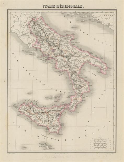 Map Of Southern Italy Antique Maps Of Southern Italy, Including Sicily