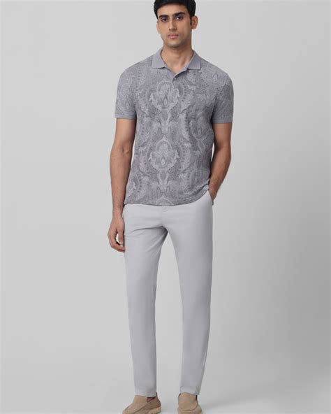 Buy Grey Paisley Print T-shirt Online at Muftijeans