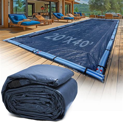 Amazon.com : 20-Ft x 40-Ft Pool Cover for Inground Pools - Rectangle ...