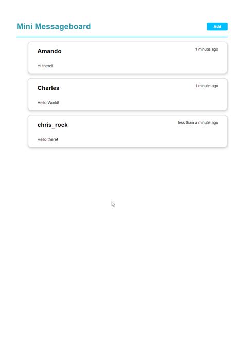 Message Board CSS Example 的图像结果