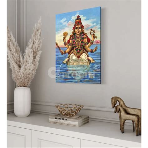 Buy Kurma Avatar by Raja Ravi Varma Famous Canvas Painting Online ...