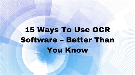 Image result for OCR Software Tutorial