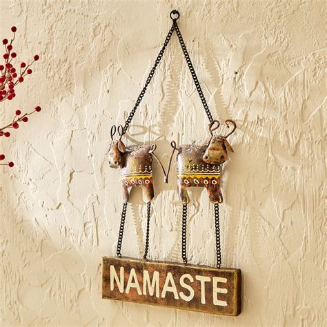 Buy Corsica Mystic India Metal Namaste Wall Decor from Corsica by Home ...