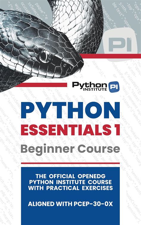 Python Essentials 1: The Official OpenEDG Python Institute beginners ...