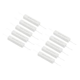 PATIKIL 10Pcs 47 Ohm Resistors, 10W Ceramic Cement Resistor Power ...