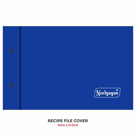 Recipe File Cover, PVC, 13.5cm x 23cm – Neelgagan