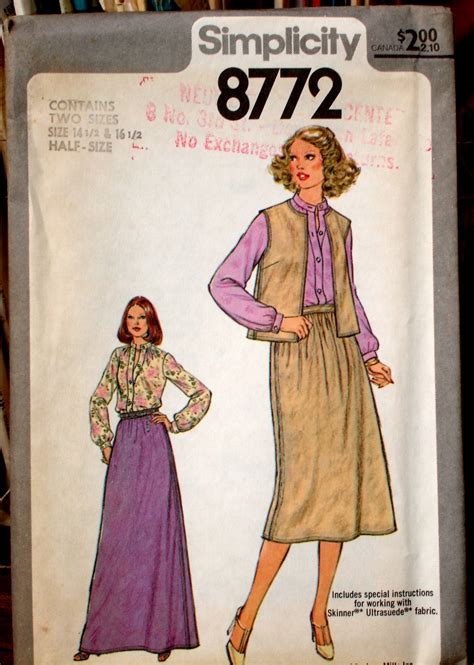 Image result for Simplicity Pattern S8872 Tutorial