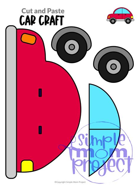Printable Preschool Car Craft Template | Instant Download | Car ...