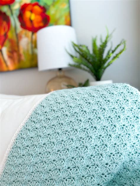 Image result for Shell Pattern Crochet Blanket