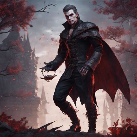 dnd male character vampire - AI Generated Artwork - NightCafe Creator
