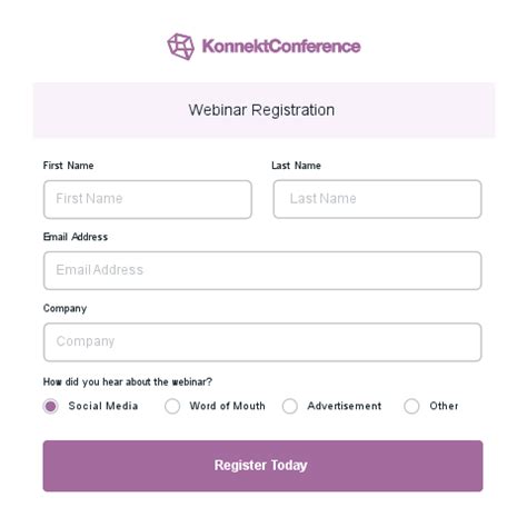 Image result for Webinar Registration Form