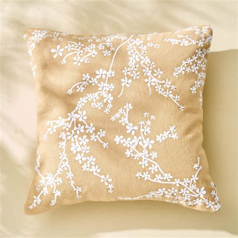 Buy Poetry Rifle Embroidered Cushion Cover - 40x40cm from Home Centre ...