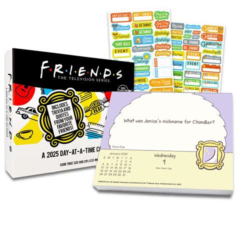 Friends 2025 Calendar Box Edition Bundle Deluxe 2025 Friends Day ...