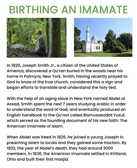 What if Joseph Smith found a Quran instead of the gold plates and established Islam in the ...