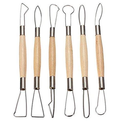 JCSS 6pcs Wax Sculpting Tools Polymer Clay Soap Carvers Modelling ...