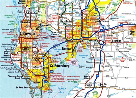 Solve Road Map of Tampa, Florida jigsaw puzzle online with 588 pieces