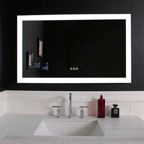 Buy JOVOL LED Lighted Bathroom Mirror, Wall Mounted Vanity Mirror With ...
