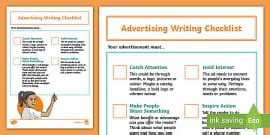 Advertising Strategies Teaching Poster | Primary Resources