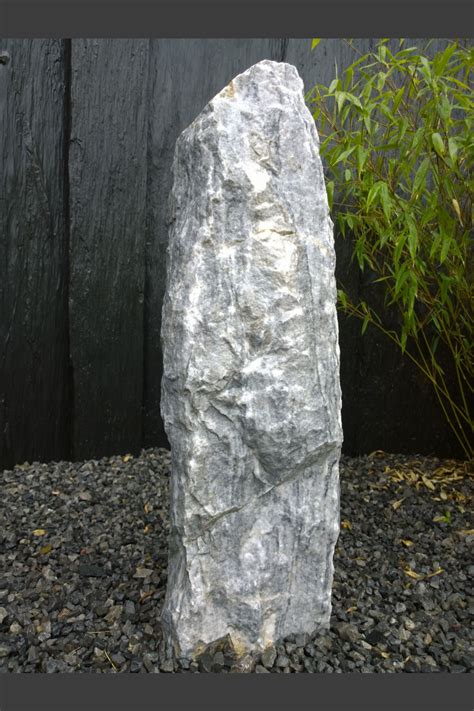 Marmor Solitärstein grau-weiß 79cm hoch - Marmor - Solitärsteine ...