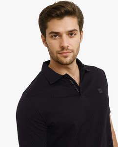 RARE RABBIT Solid Men Polo Neck Black T-Shirt - Buy RARE RABBIT Solid ...