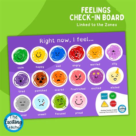 The Scribbles Crew: Emotions Bingo – Exciting Teacher – Member's Club
