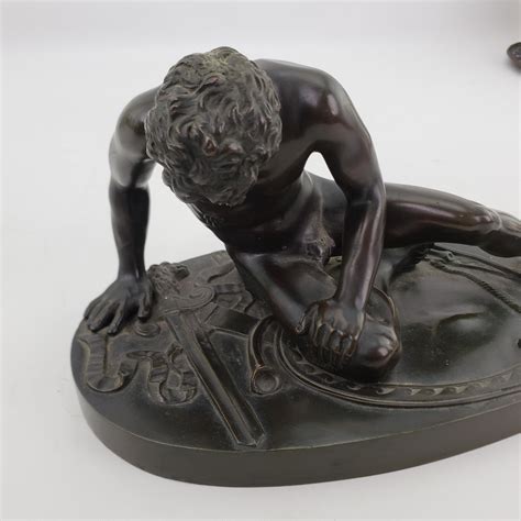 Antique Grand Tour Ornately Cast 'The Dying Gaul' Italian Bronze ...