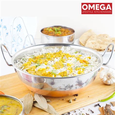 Buy OMEGA Stainless Steel Copper Bottom Kadhai - 1.6L from Omega at ...