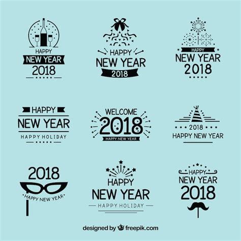 Happy new year logo Images - Free Download on Freepik