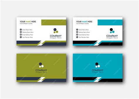 Premium Vector | Corporate business card template set,visiting card ...