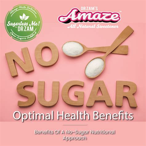 The Optimal Health Benefits of a No-Sugar Nutritional Approach - Dr Zam's Living®