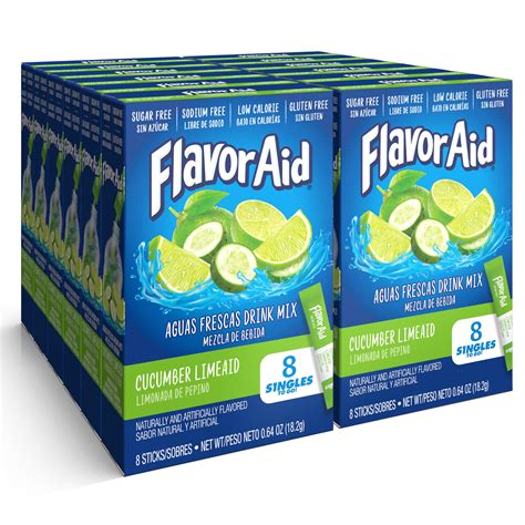 Amazon.com : Flavor Aid Singles To Go Powder Packets, Water Drink Mix ...