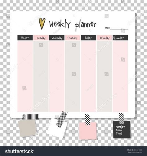 Image result for Weekly Planner Notes