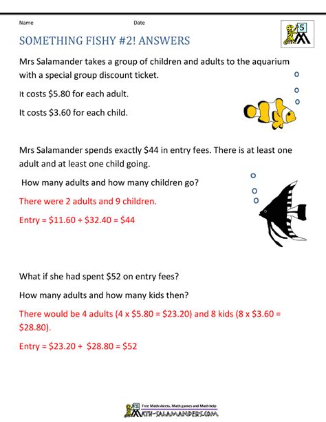 5th Math Story Problems 的图像结果