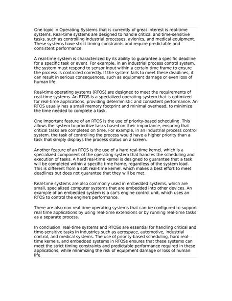 Image result for Real-Time Operating System Projects