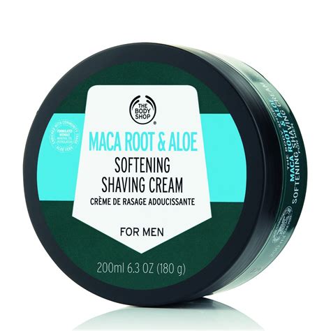 The Body Shop Maca Root & Aloe Softening Shaving Cream for Men - Feel ...