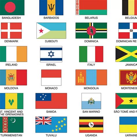 Map of The World Political Map With Flags Poster India | Ubuy