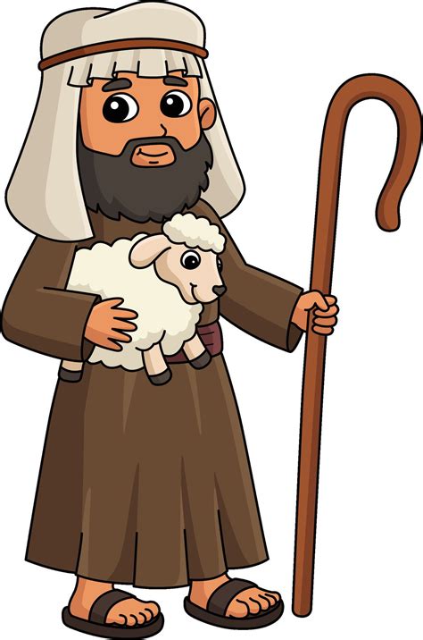 Download Shepherd Cartoon Colored Clipart Illustration for free in 2024 ...