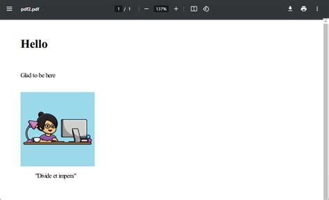HTML to PDF with Python 的图像结果