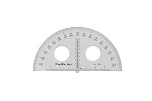 Pacific Arc's 10 Inch Plastic Protractor Clear Ruler… : Amazon.in ...