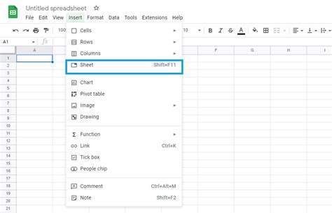How to Create a New Google Spreadsheet