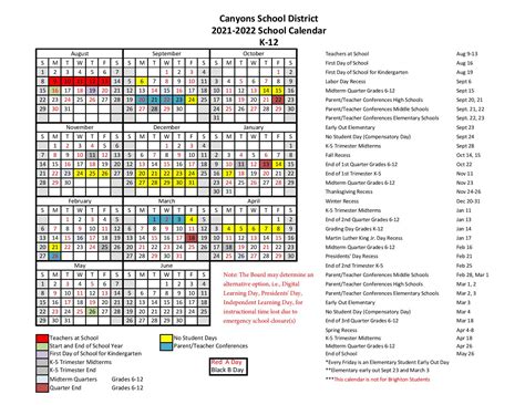 Utah State Academic Calendar - Printable Word Searches