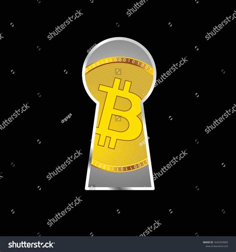 Crypto Currency Behind Door Vector Illustration Stock Vector (Royalty ...