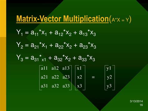 Image result for Matrix-Vector Multiplication Examples