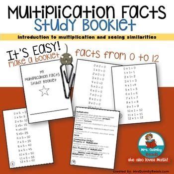 Image result for Multiplication Study Guide