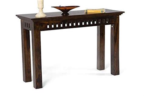 SS WOOD FURNITURE Sheesham Solid Wood Kuber Console Table (115 * 40 ...