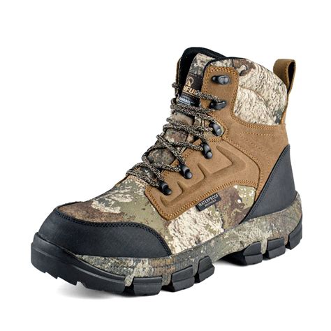 R RUNFUN Men's Hunting Boots Waterproof Hiking Boots Lace-up Insulated ...